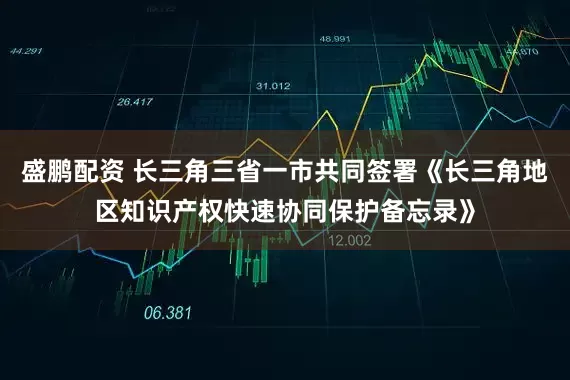盛鹏配资 长三角三省一市共同签署《长三角地区知识产权快速协同保护备忘录》